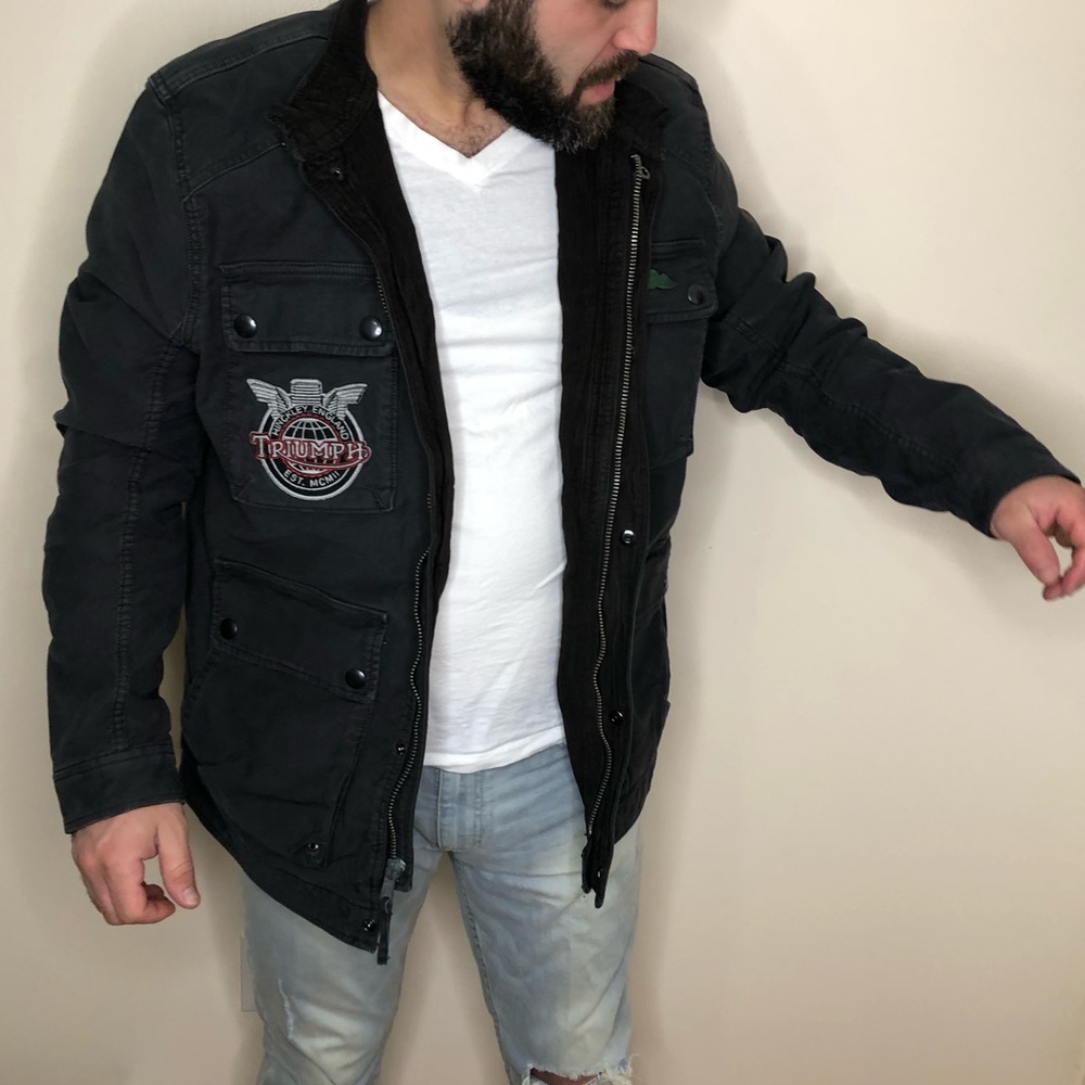 Lucky Brand Triumph Bedford Motorcycle Jacket